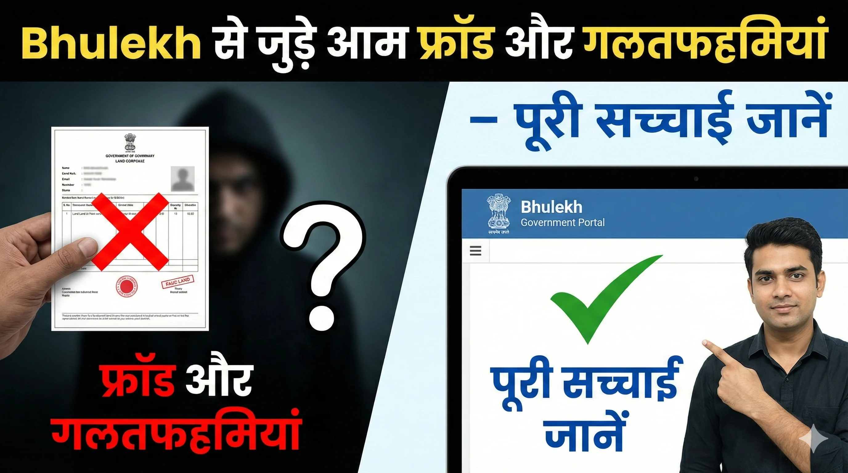 Bhulekh से जुड़े आम फ्रॉड और गलतफहमियां